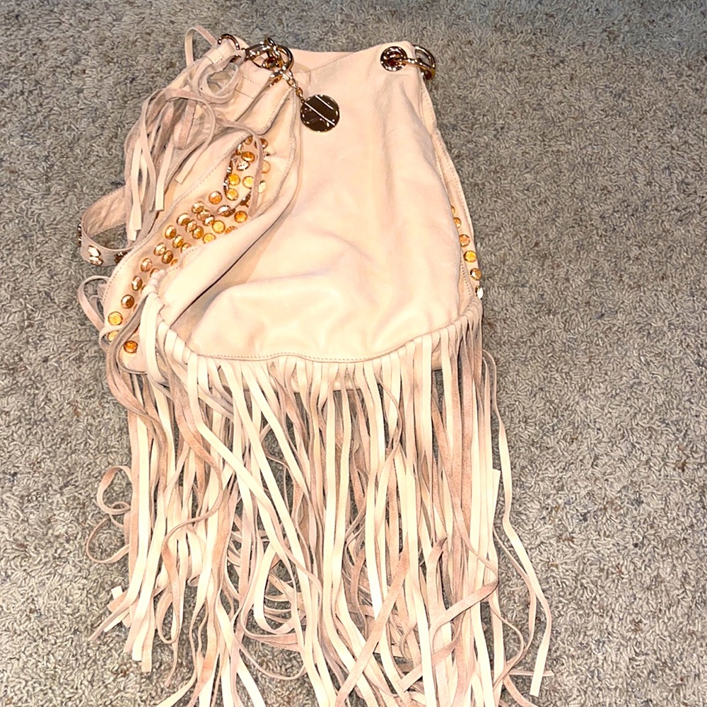Stella & jamie motor cycle soft leather handbag